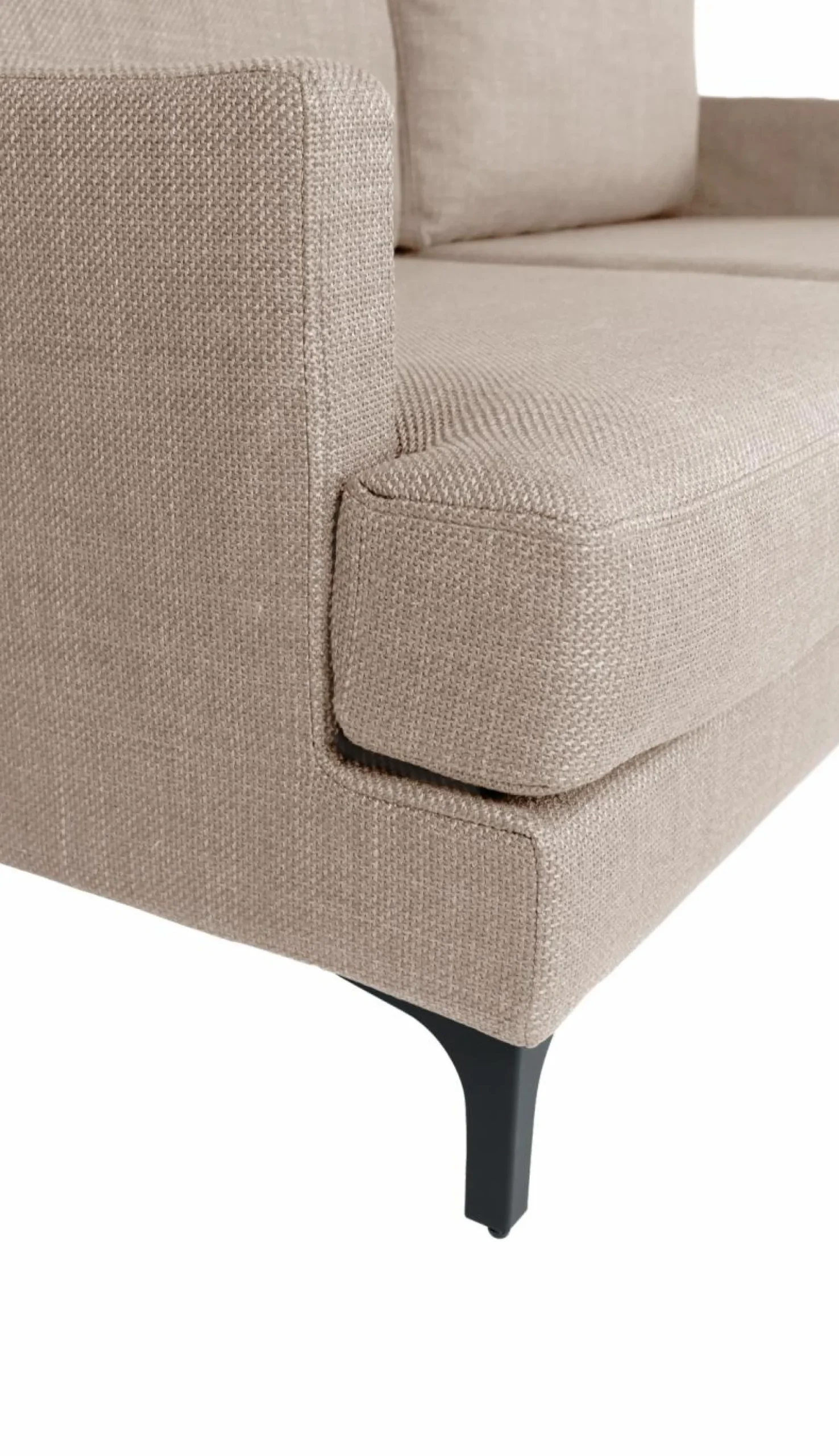 Canapé tissu déhoussable Merlin - Beige - 2 places