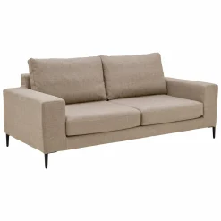 Canapé tissu déhoussable Morgan - Beige - 2 places