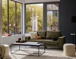 Canapé tissu déhoussable Morgan - Vert Forêt - 2 places