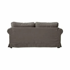 Canapé tissu déhoussable Naxos - Gris Souris - 4 places