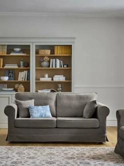 Canapé tissu déhoussable Naxos - Gris Souris - 4 places