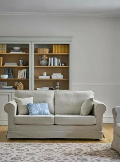 Canapé tissu déhoussable Naxos - Beige - 3 places