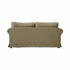 Canapé tissu déhoussable Naxos - Vert Olive - 2 places