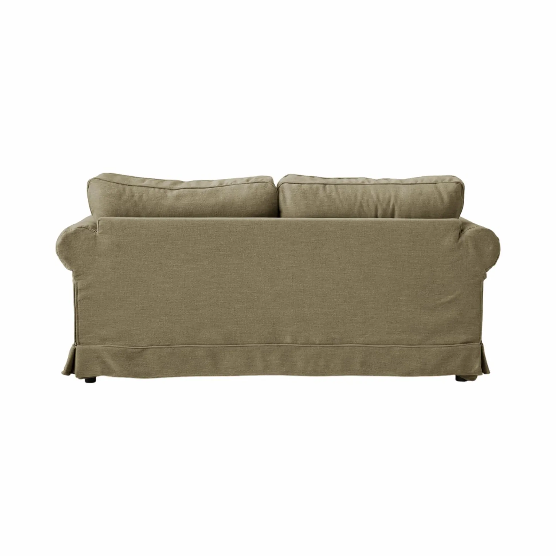 Canapé tissu déhoussable Naxos - Vert Olive - 2 places