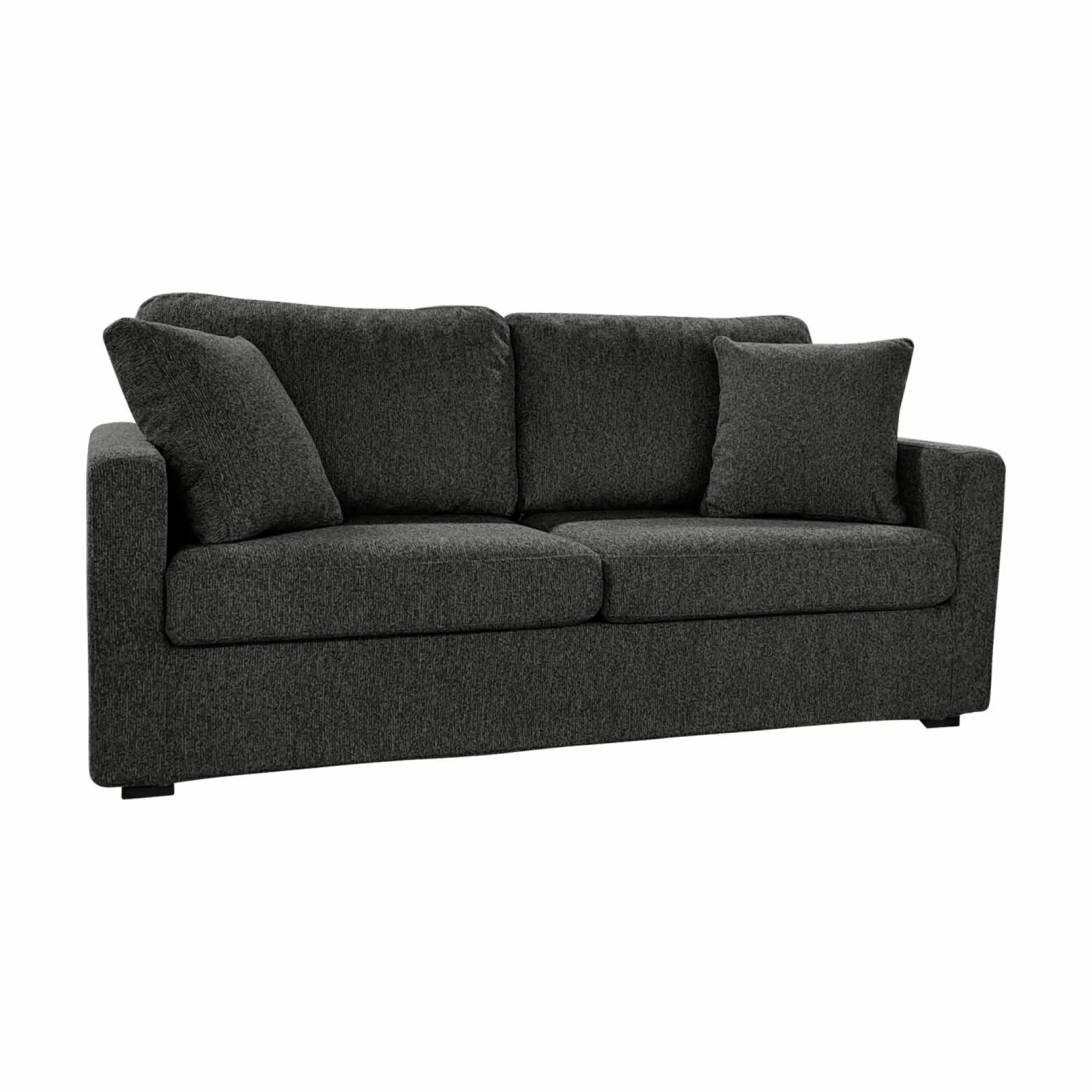 Canapé tissu déhoussable Oslo - Graphite - 2 places