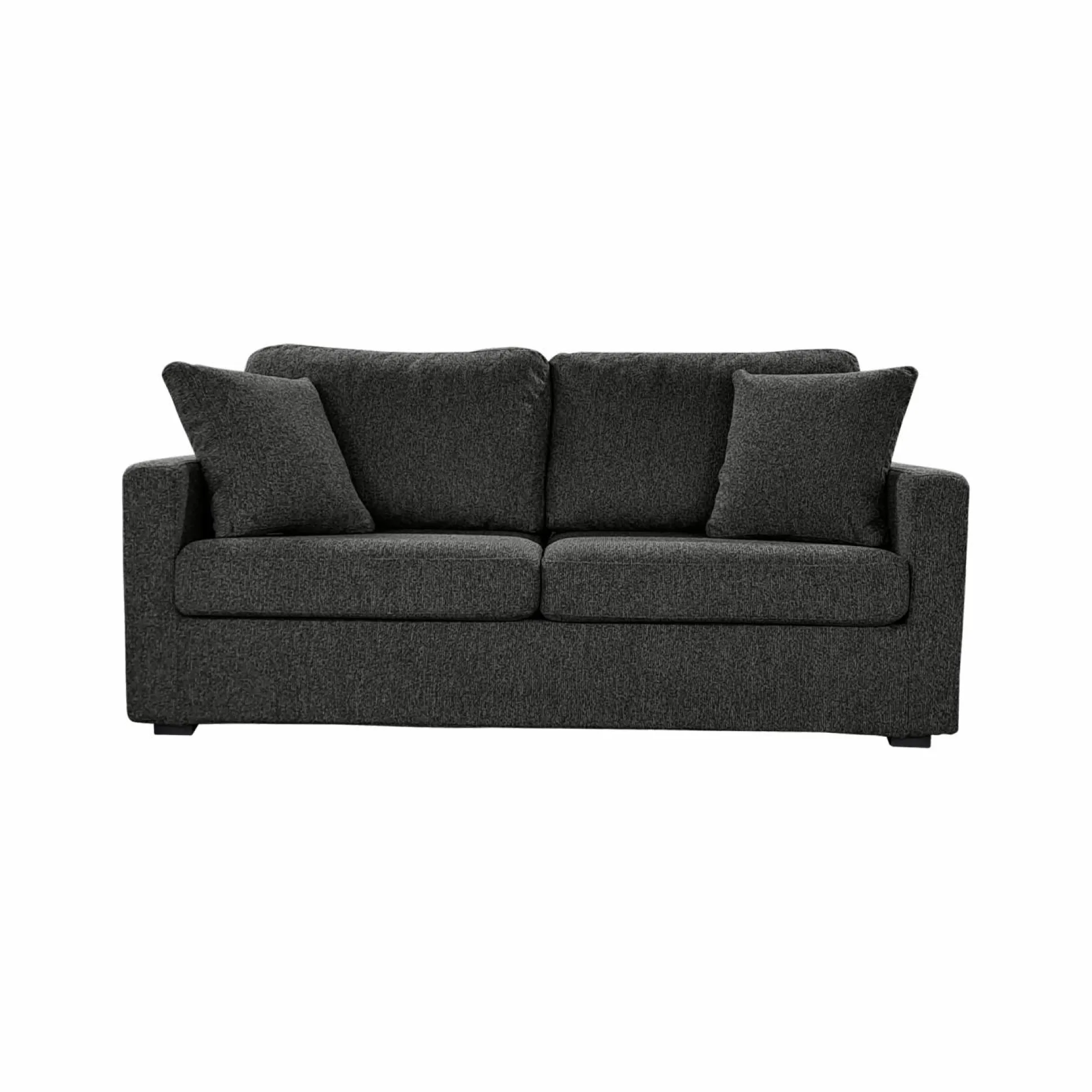 Canapé tissu déhoussable Oslo - Graphite - 2 places