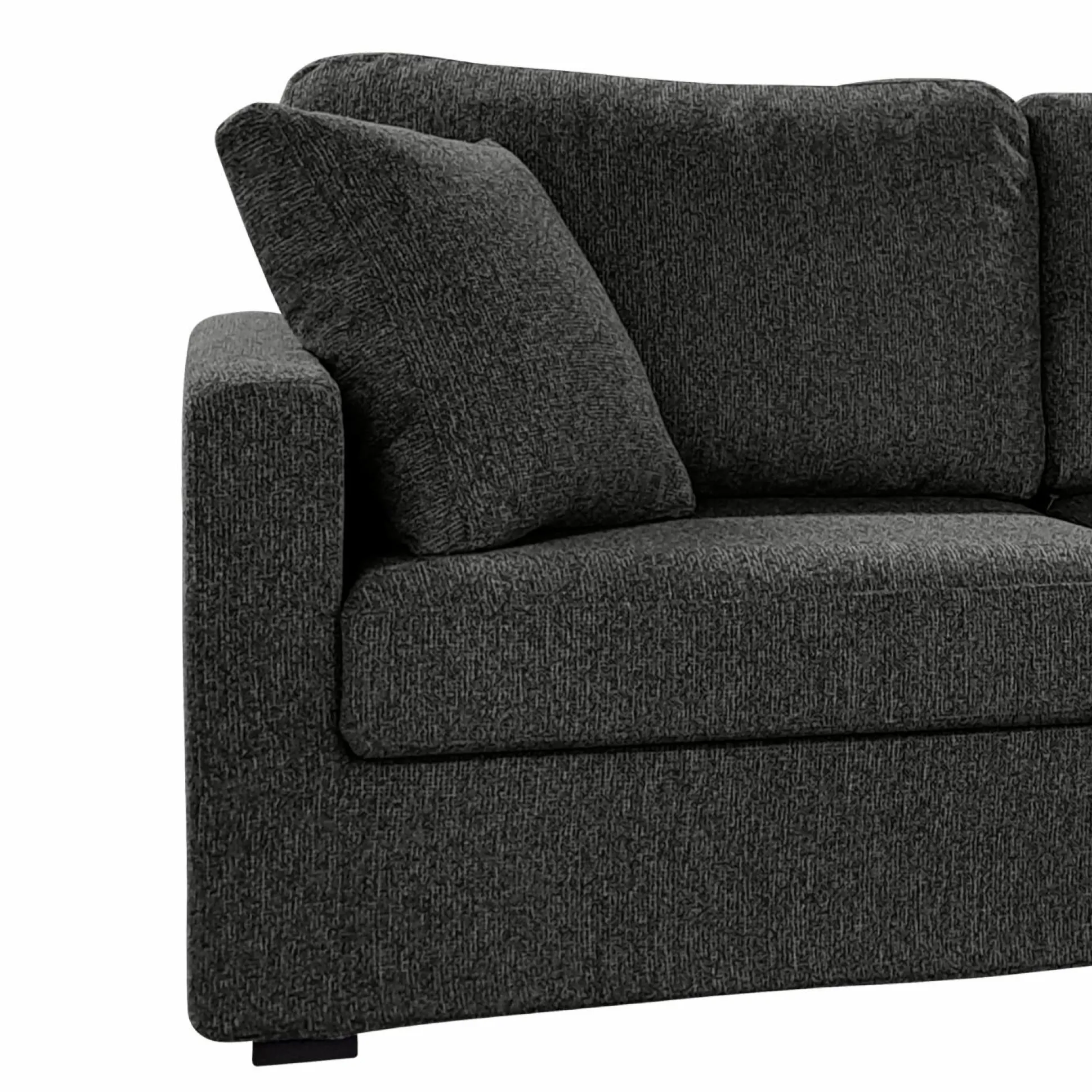 Canapé tissu déhoussable Oslo - Graphite - 2 places