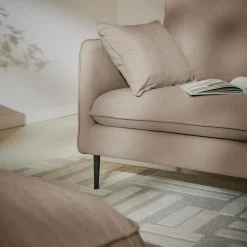 Canapé tissu Oden - Beige - 3 places