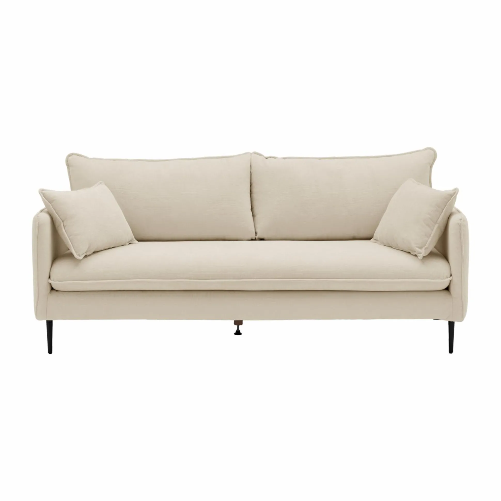 Canapé tissu Oden - Crème - 4 places