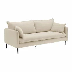 Canapé tissu Oden - Crème - 2 places
