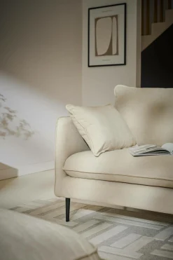 Canapé tissu Oden - Crème - 3 places