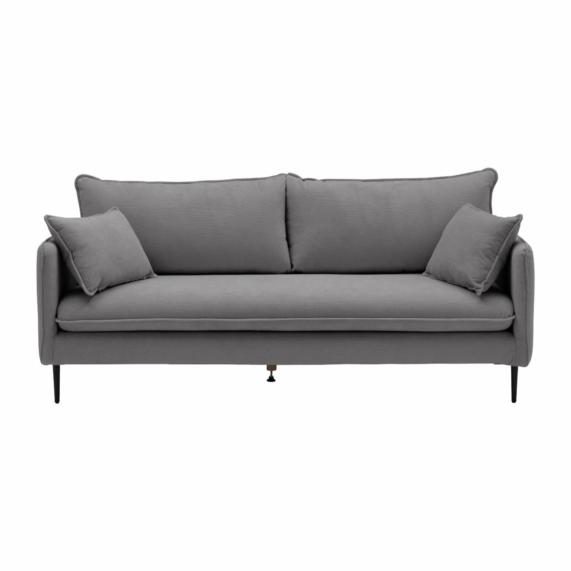 Canapé tissu Oden - Gris - 2 places