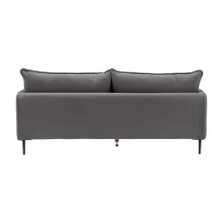 Canapé tissu Oden - Gris - 3 places