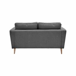 Canapé tissu Ondine - Anthracite - 2 places