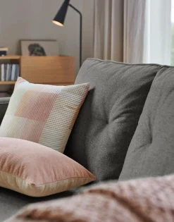 Canapé tissu Ondine - Anthracite - 2 places