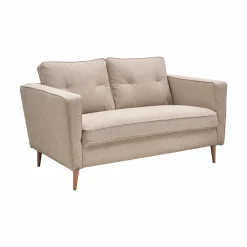 Canapé tissu Ondine - Crème - 2 places