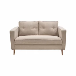 Canapé tissu Ondine - Crème - 2 places
