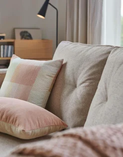 Canapé tissu Ondine - Crème - 3 places