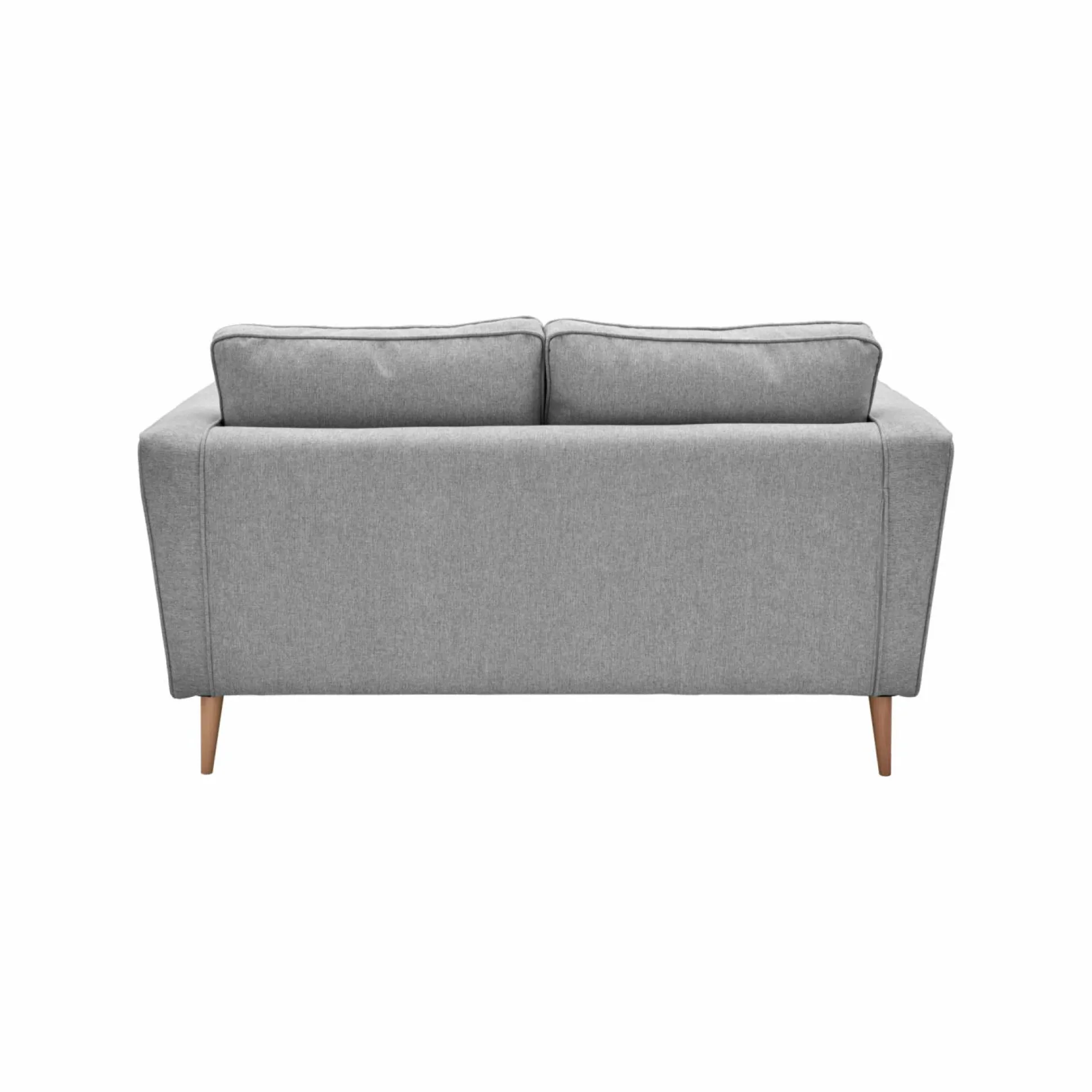 Canapé tissu Ondine - Gris - 2 places