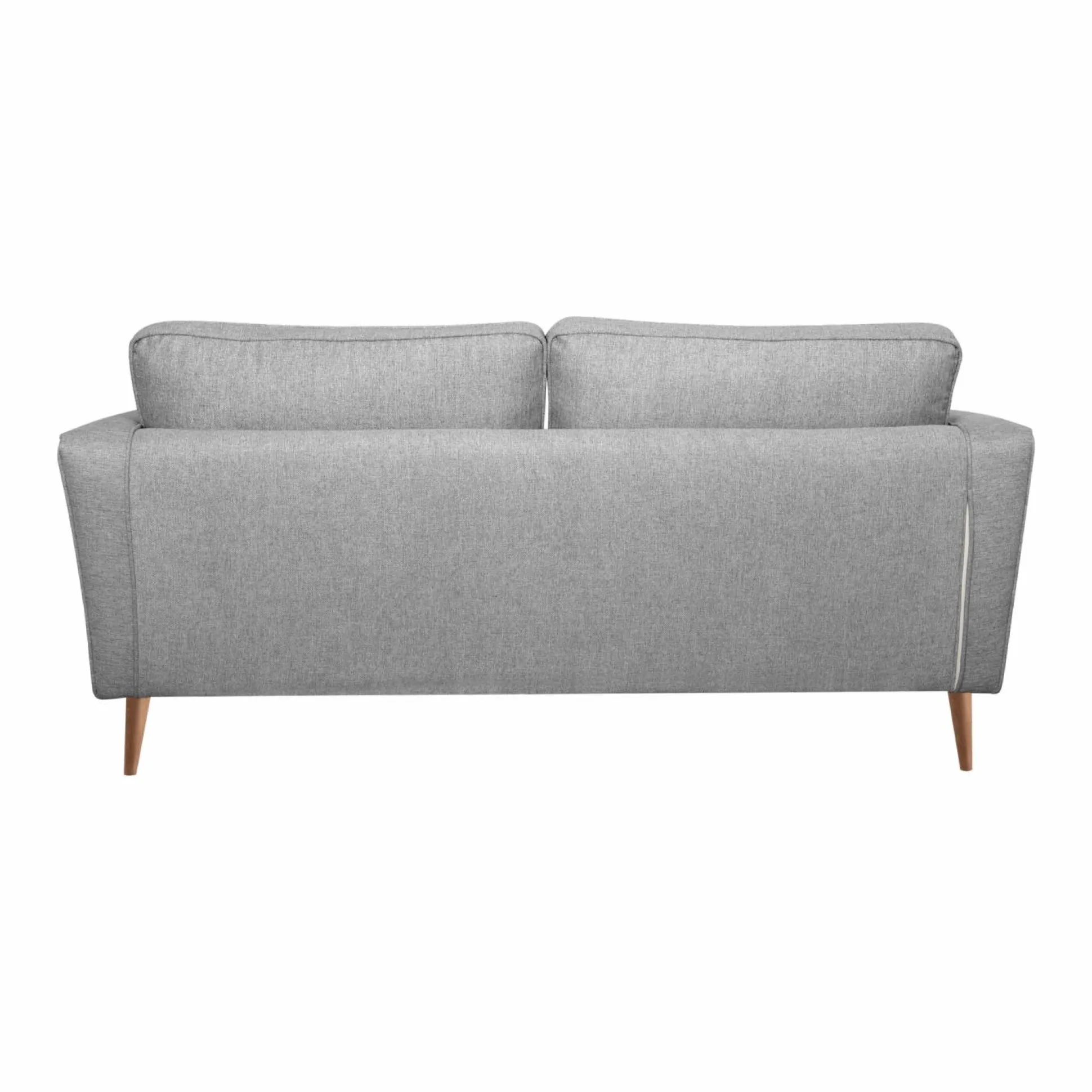 Canapé tissu Ondine - Gris - 3 places