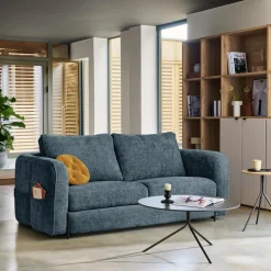 Canapé tissu Orlane - Bleu