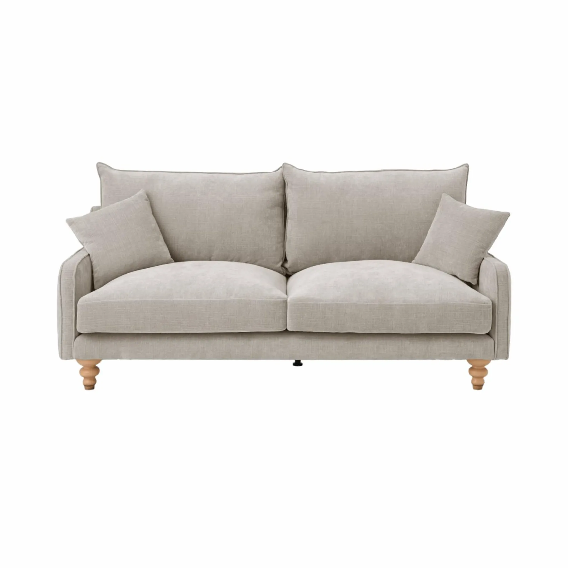 Canapé tissu Orso - Grège - 2 places