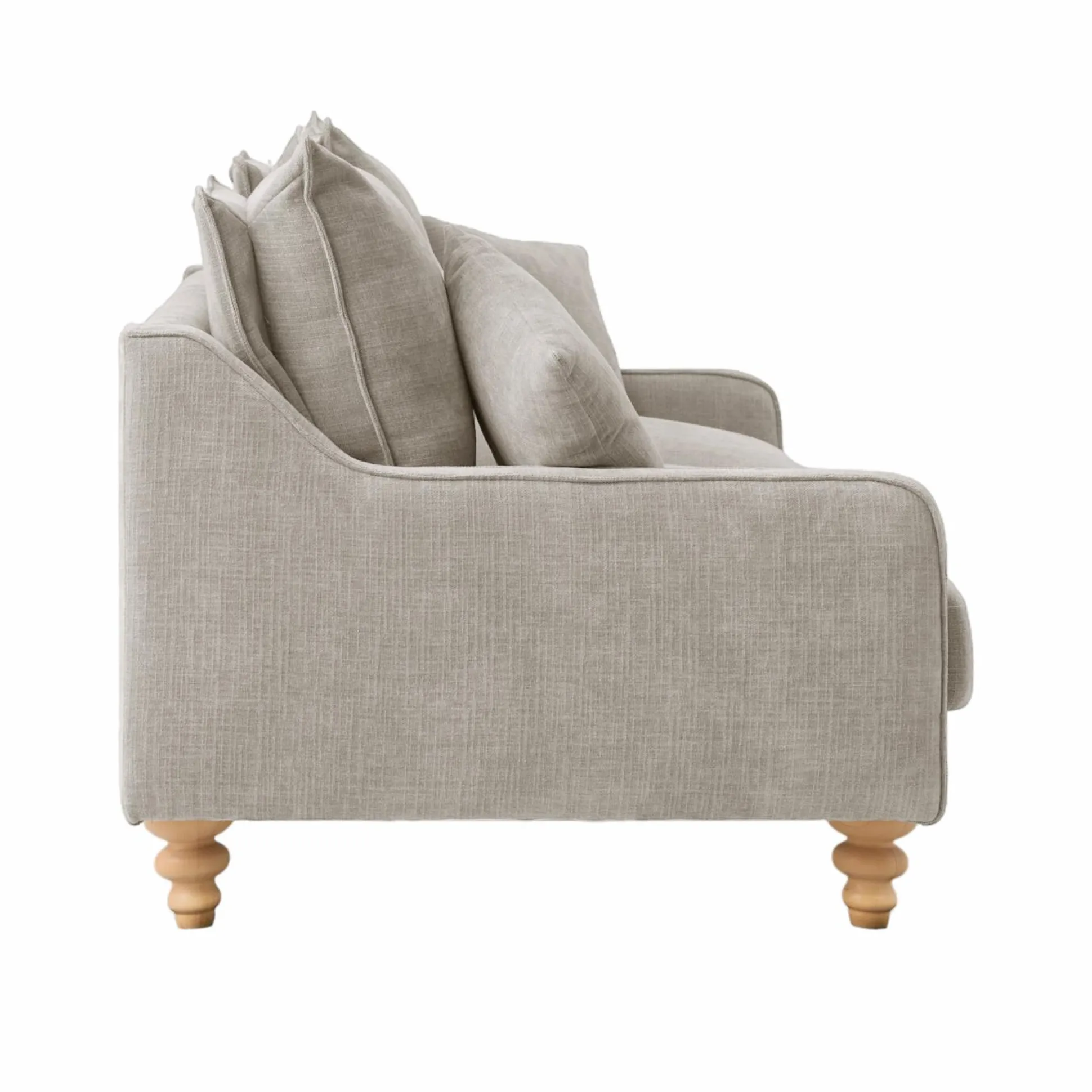 Canapé tissu Orso - Grège - 2 places