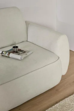 Canapé tissu Orus - Naturel - 2 places