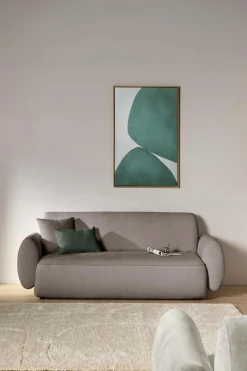 Canapé tissu Orus - Taupe - 2 places