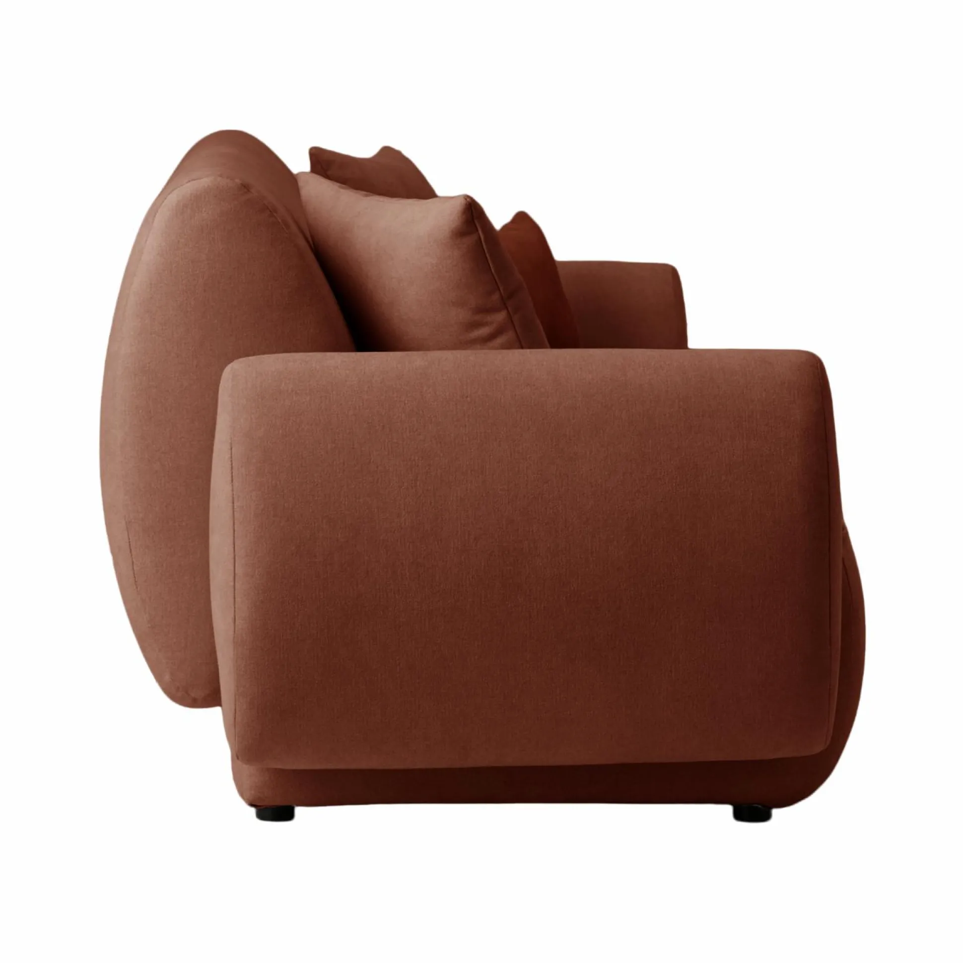 Canapé tissu Orus - Tomette - 2 places