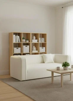 Canapé tissu Pacôme - Ivoire