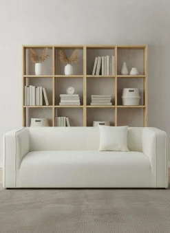 Canapé tissu Pacôme - Ivoire