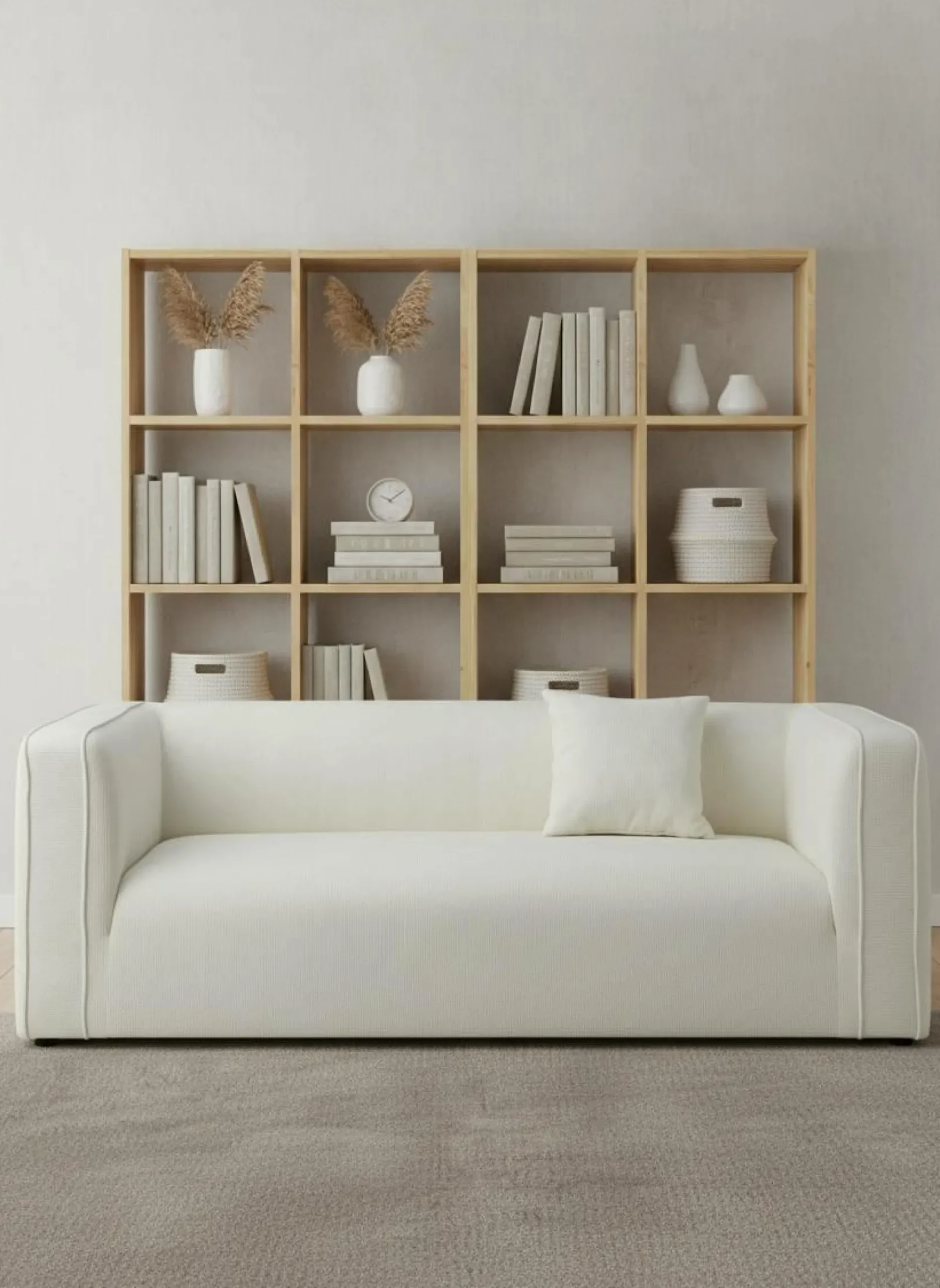 Canapé tissu Pacôme - Ivoire