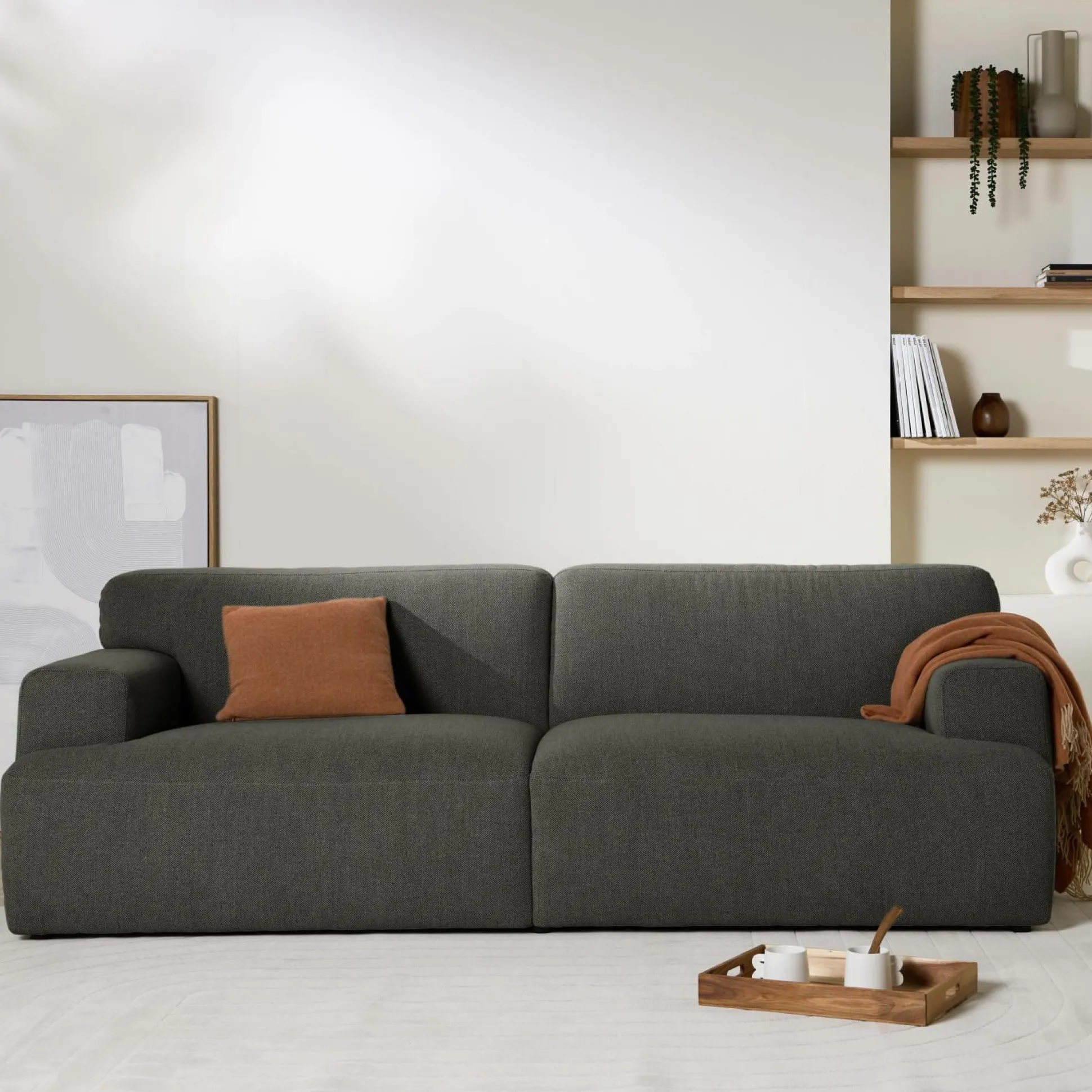 Canapé tissu Pavel - Vert Foncé