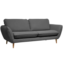 Canapé tissu Persson - Anthracite - 3 places