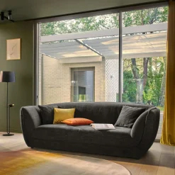 Canapé tissu Phara - Anthracite