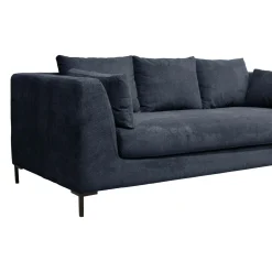 Canapé tissu Pornic - Bleu Marine - 3 places