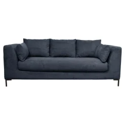Canapé tissu Pornic - Bleu Marine - 4 places