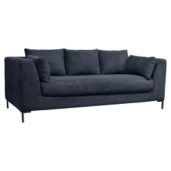 Canapé tissu Pornic - Bleu Marine - 2 places