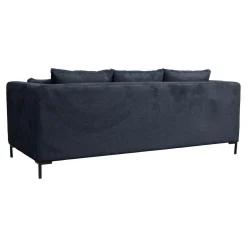 Canapé tissu Pornic - Bleu Marine - 2 places