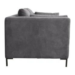 Canapé tissu Pornic - Gris - 4 places