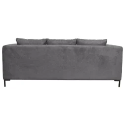 Canapé tissu Pornic - Gris - 4 places