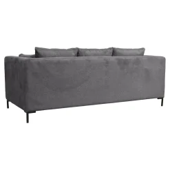 Canapé tissu Pornic - Gris - 4 places