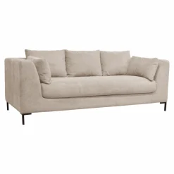 Canapé tissu Pornic - Ivoire - 3 places