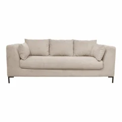 Canapé tissu Pornic - Ivoire - 3 places