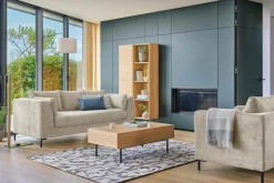 Canapé tissu Pornic - Ivoire - 4 places