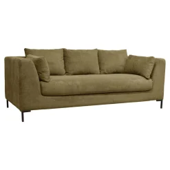 Canapé tissu Pornic - Olive - 3 places