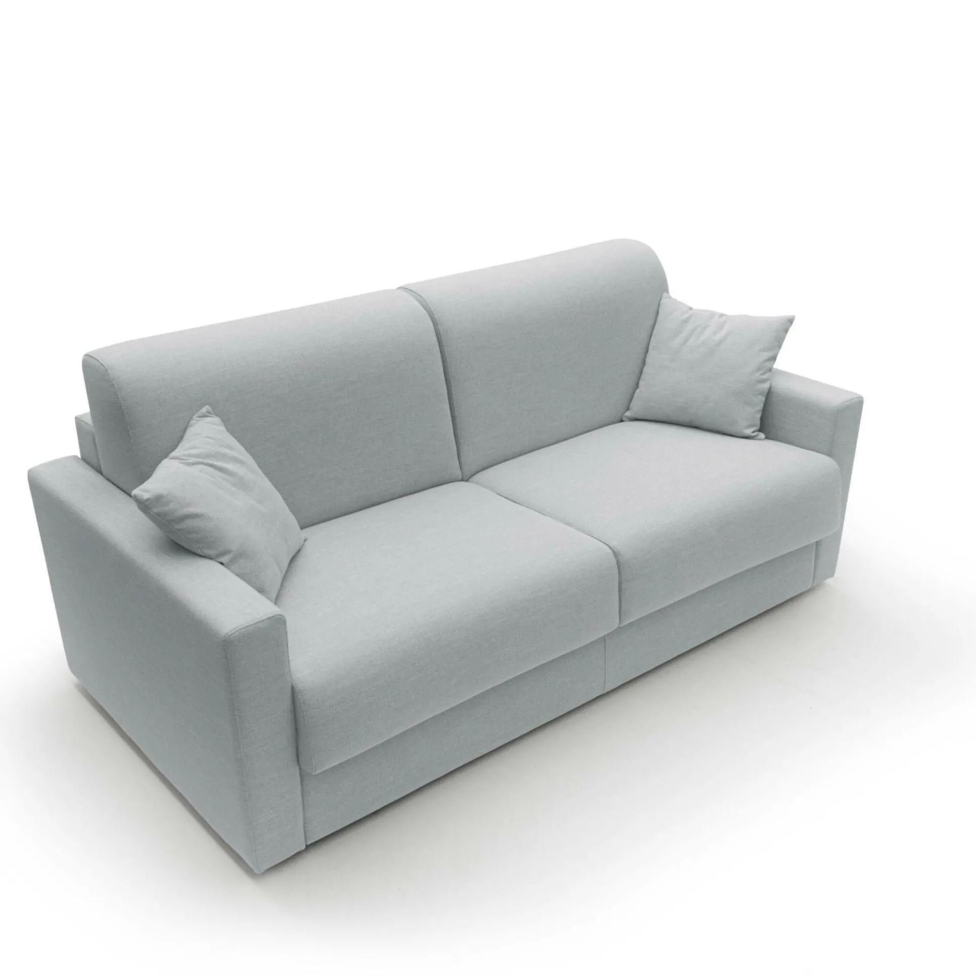 Canapé tissu recyclé déhoussable Aubin - Gris Clair - 3 places