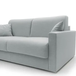 Canapé tissu recyclé déhoussable Aubin - Gris Clair - 3 places