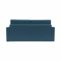 Canapé tissu recyclé déhoussable Aubin - Bleu Canard - Grand 3 places